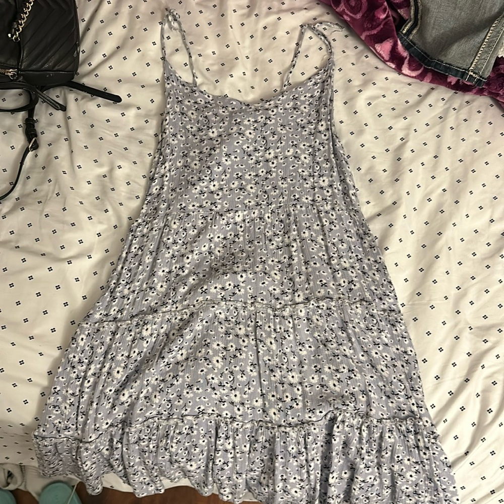 Blue, small, dress